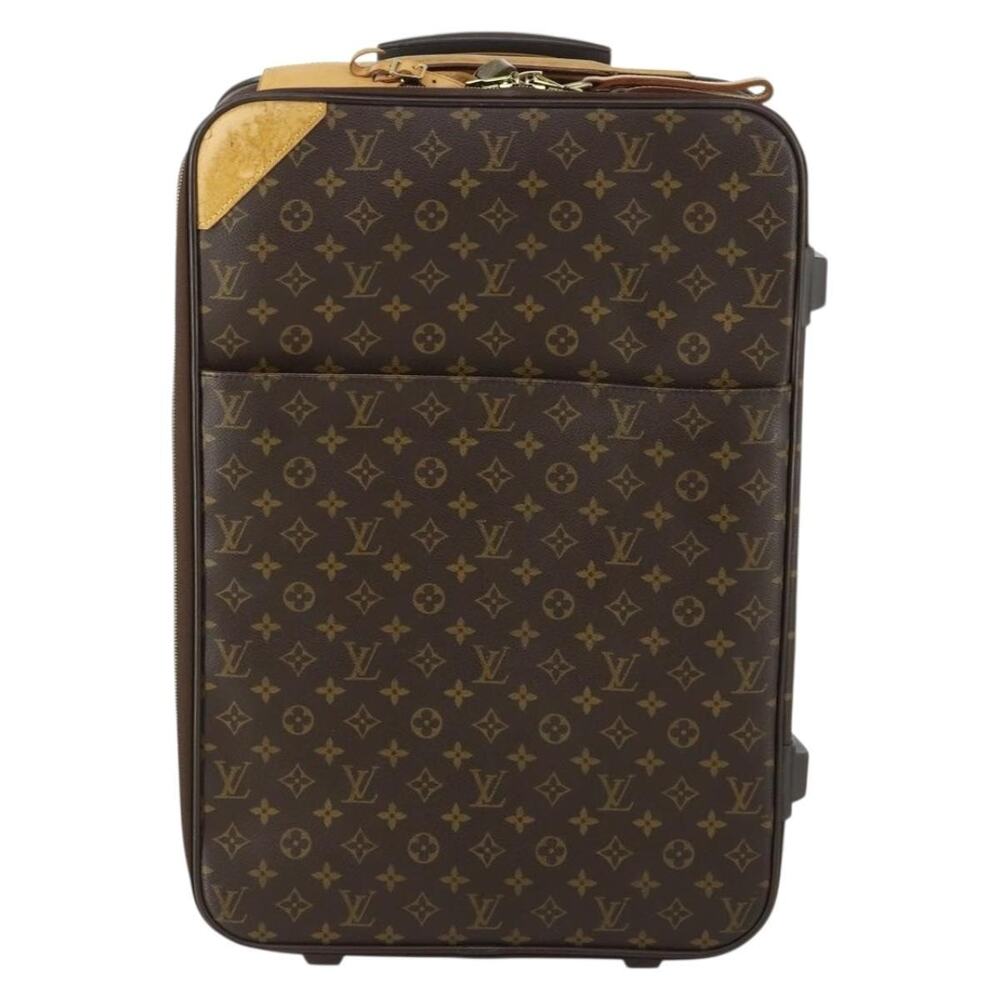 Louis Vuitton Monogram Pegas 50 Suitcase Brown